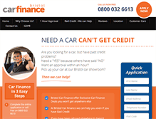 Tablet Screenshot of bristolcarfinance.co.uk